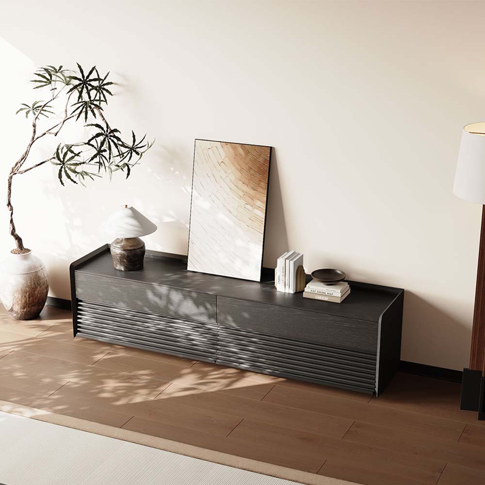 Rectangular Black Plywood TV Stands
