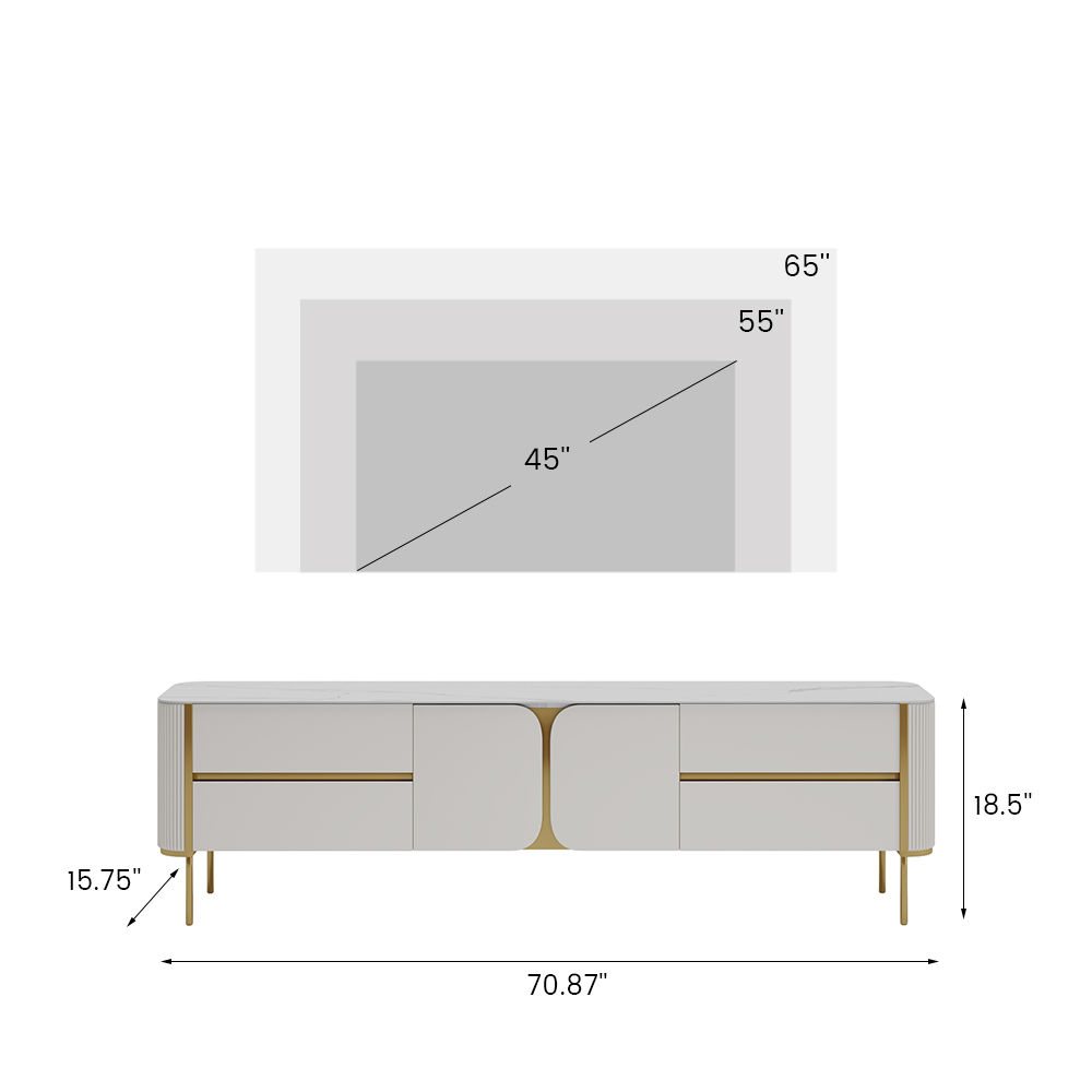 Modern Beige MDF TV Stands