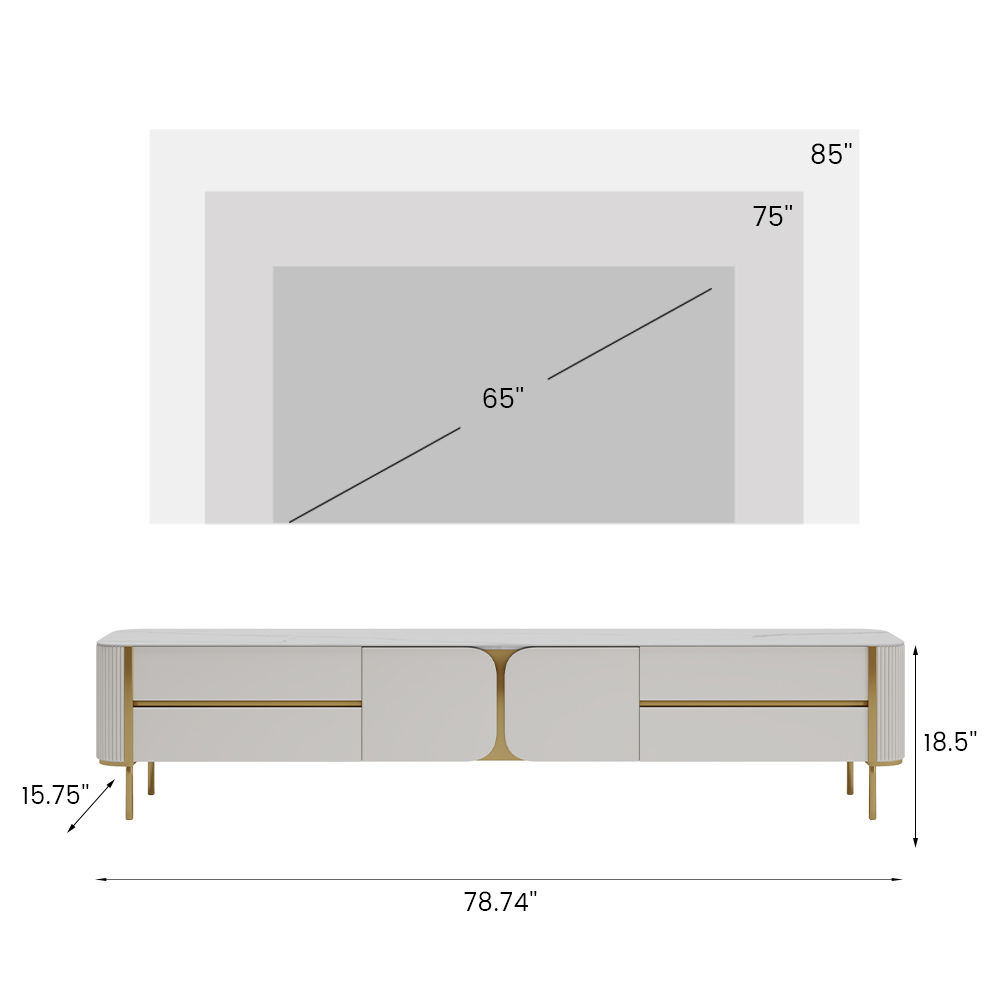 Modern Beige MDF TV Stands
