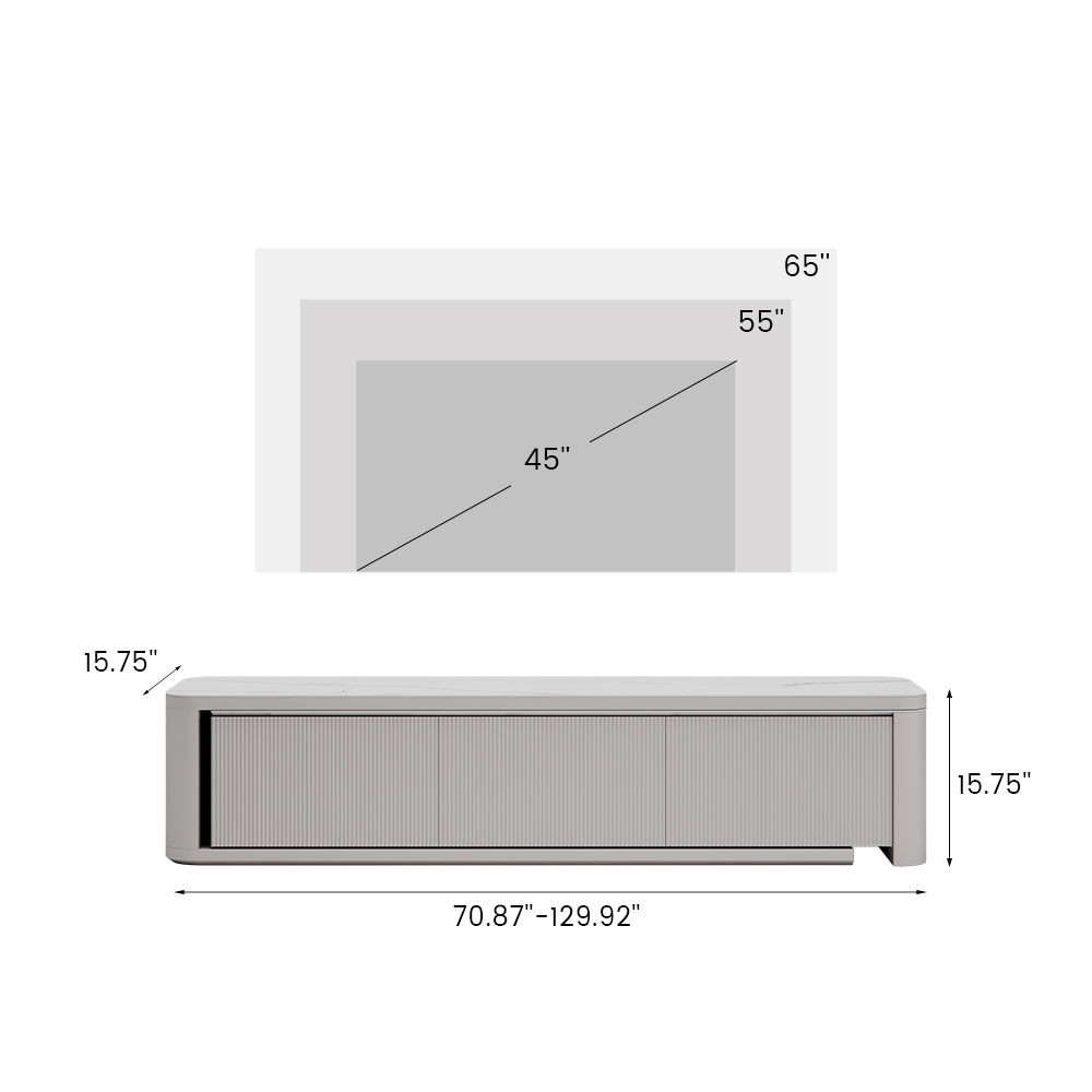 with Drawers White MDF TV Stands