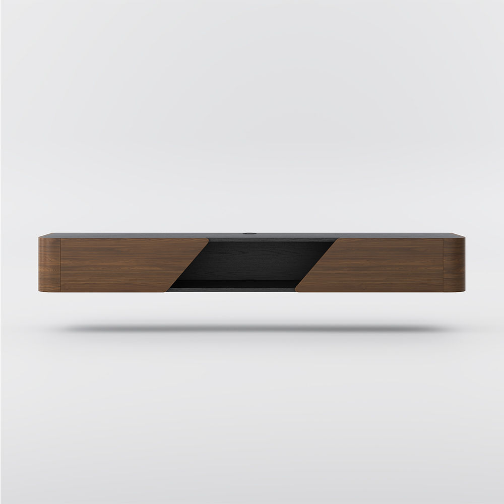 Fully Assemble Walnut Color MDF TV Stands
