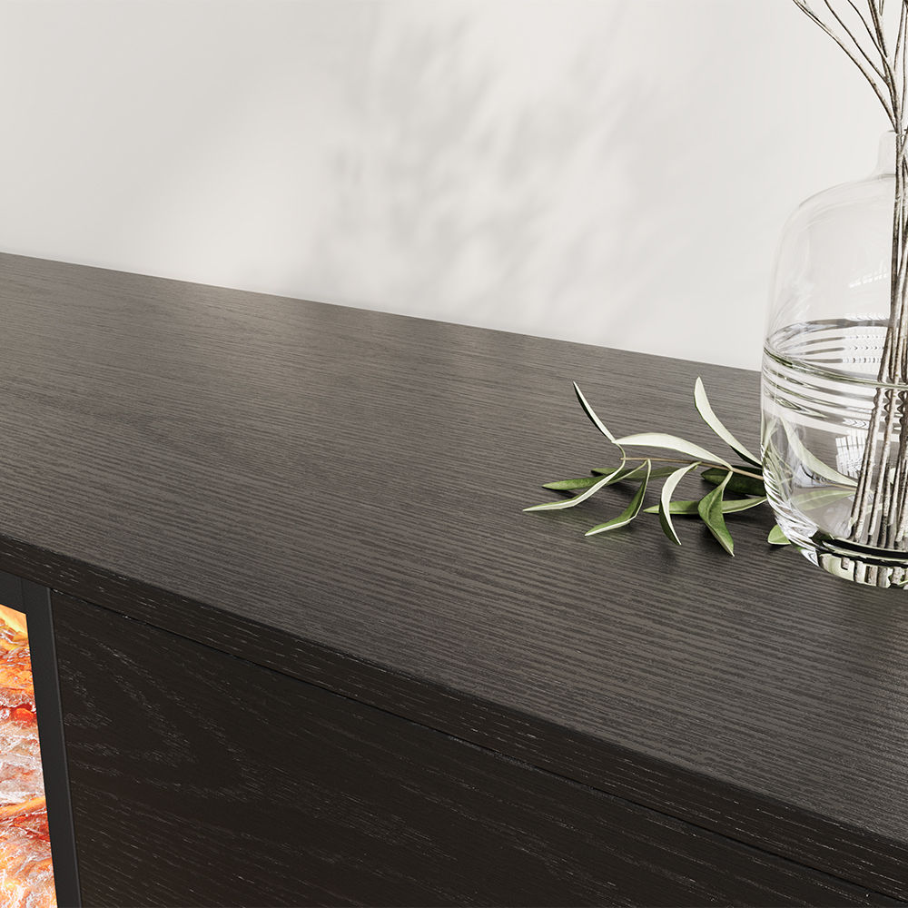 Modern Minimalist Black MDF TV Stands