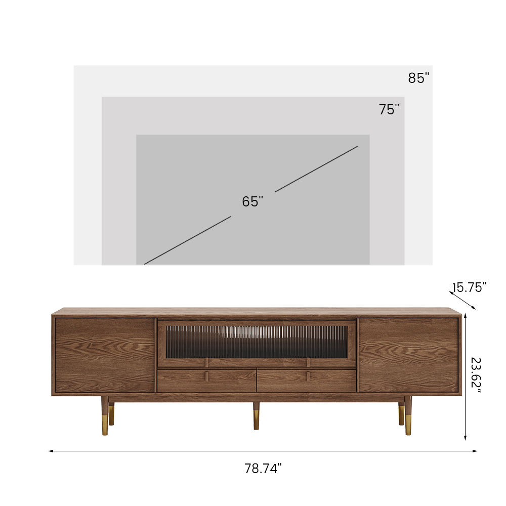 Dark Wood MDF TV Stands