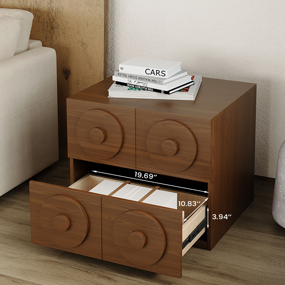 Wood Walnut Color Solid Wood TV Stands