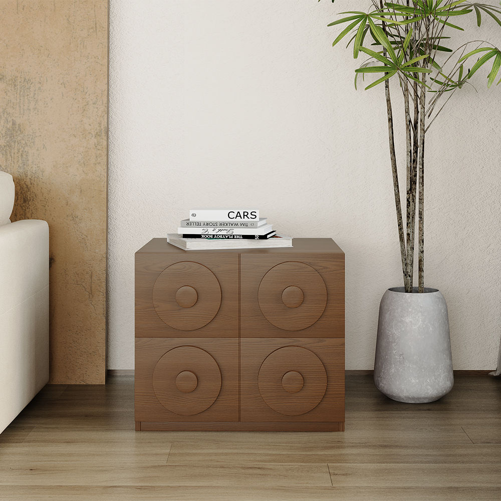 Wood Walnut Color Solid Wood TV Stands