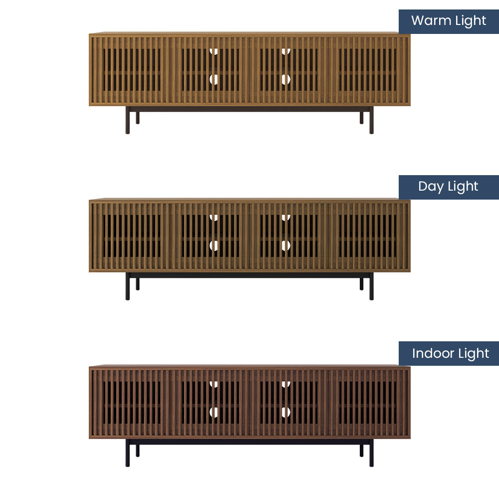 with Cabinets Dark Wood Plywood TV Stands
