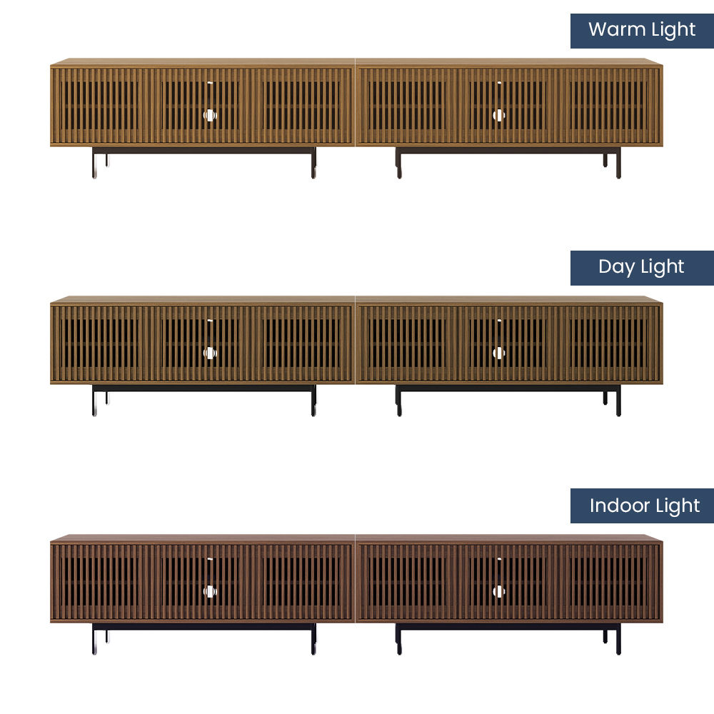 Floor TV Stand Dark Wood Plywood TV Stands