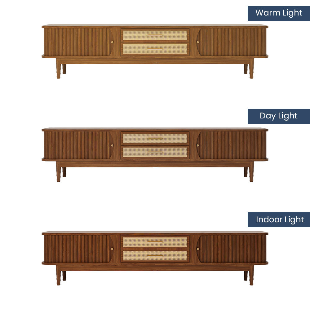 Modern Walnut Ash Wood TV Stands