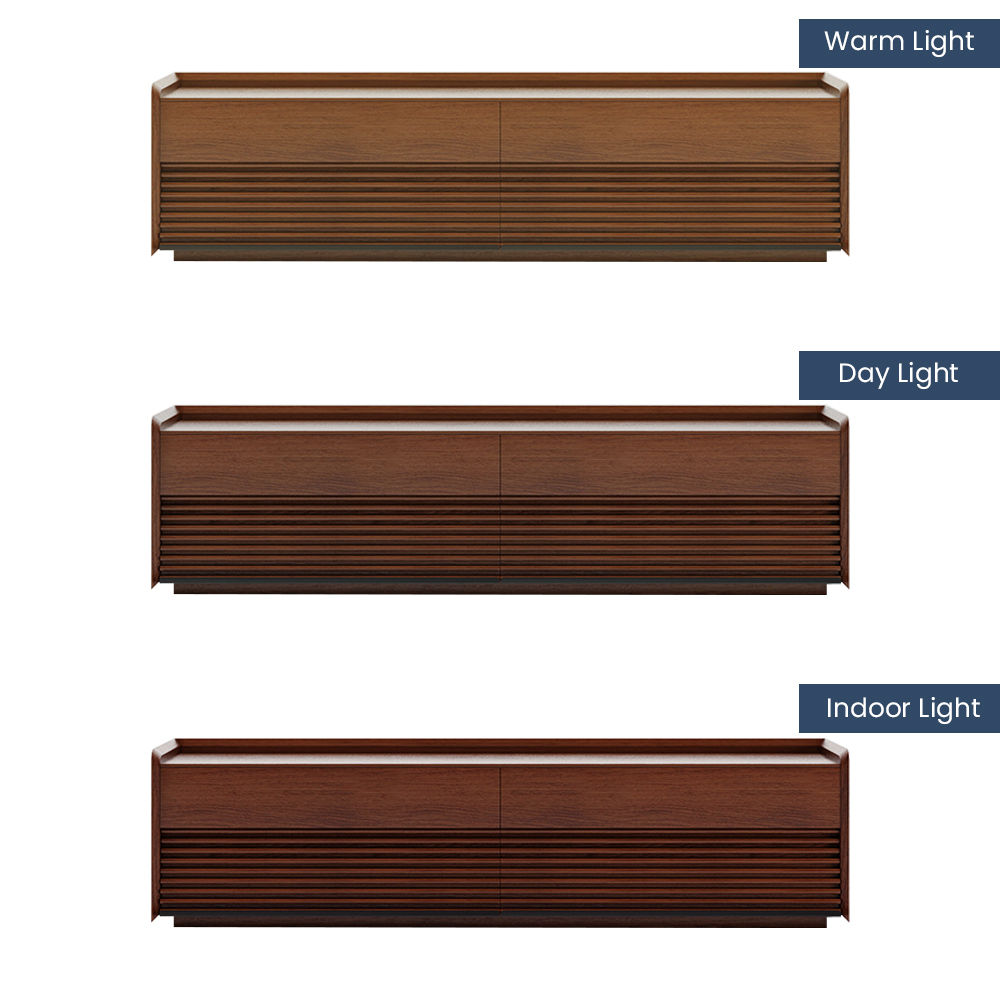 Fully Assemble Walnut Plywood TV Stands