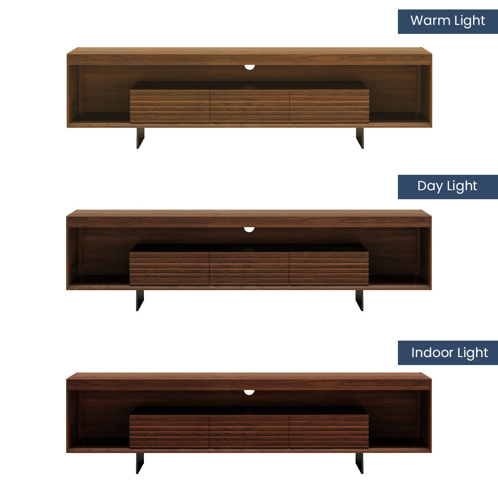 with Drawers Walnut MDF TV Stands