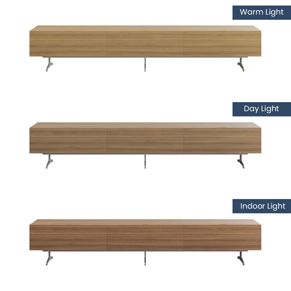 Nordic Style Dark Wood MDF TV Stands