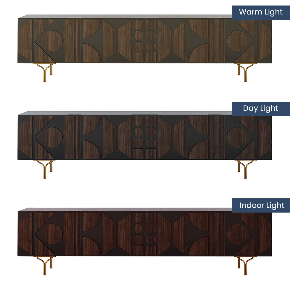 with Cabinets Smoky MDF TV Stands