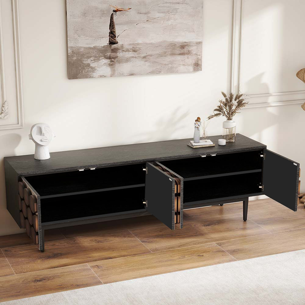 Partly Assemble Smoky MDF TV Stands