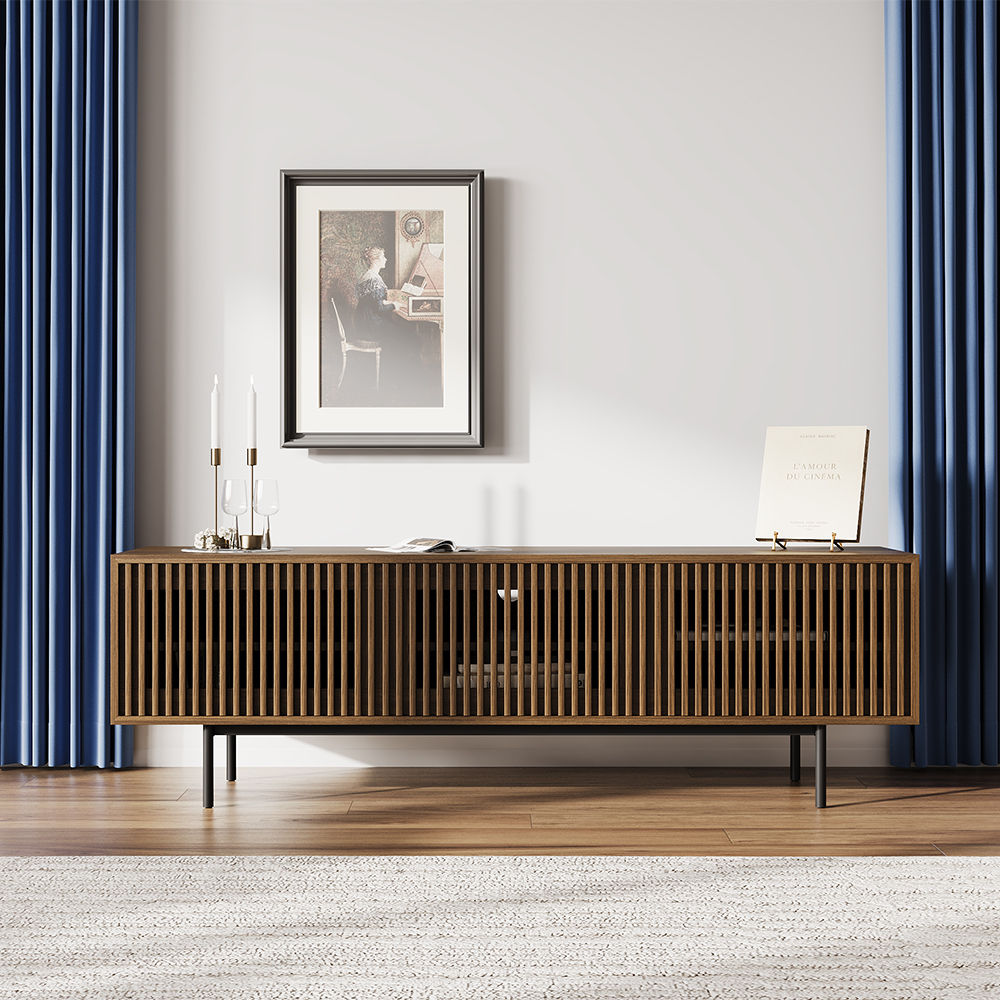 Walnut Color Plywood TV Stands