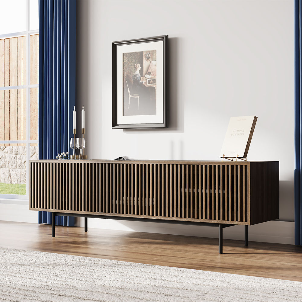 Walnut Color Plywood TV Stands
