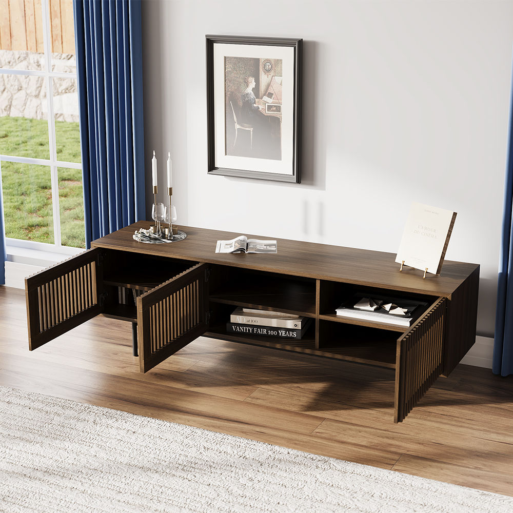 Walnut Color Plywood TV Stands