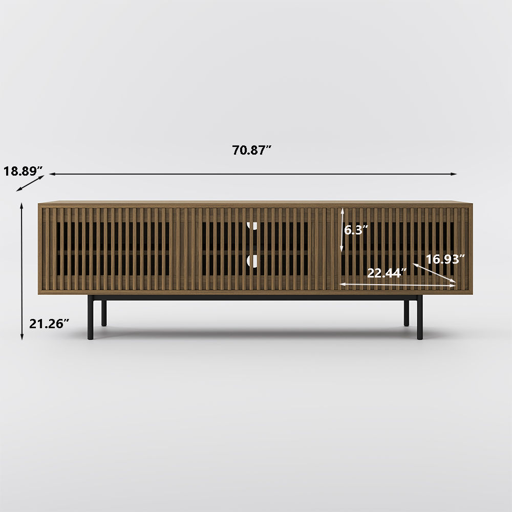 Walnut Color Plywood TV Stands