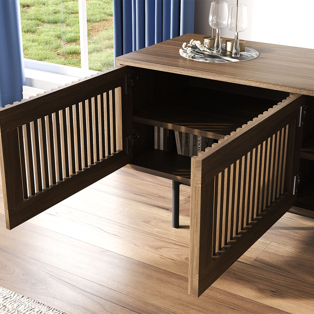 Walnut Color Plywood TV Stands