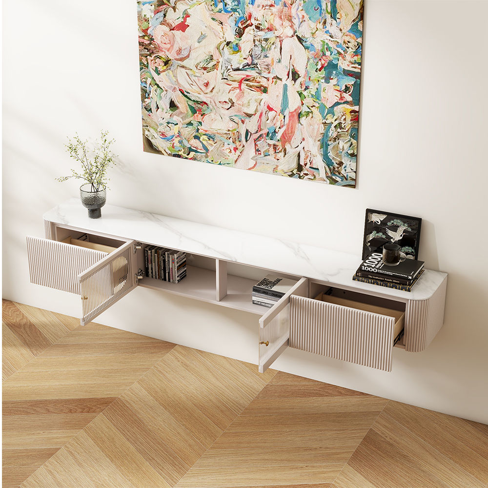 Modern Minimalist White MDF TV Stands