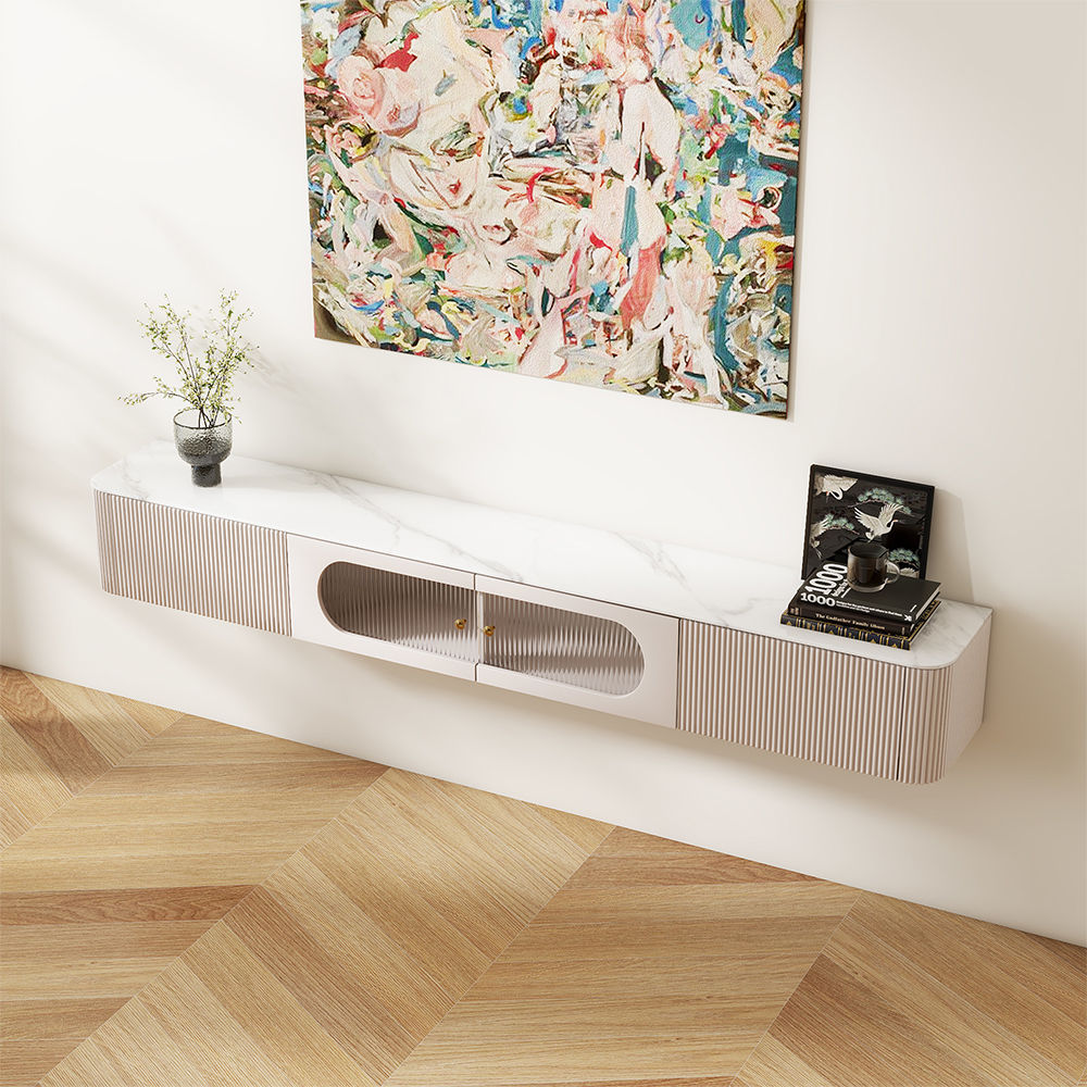 with Storage White MDF TV Stands