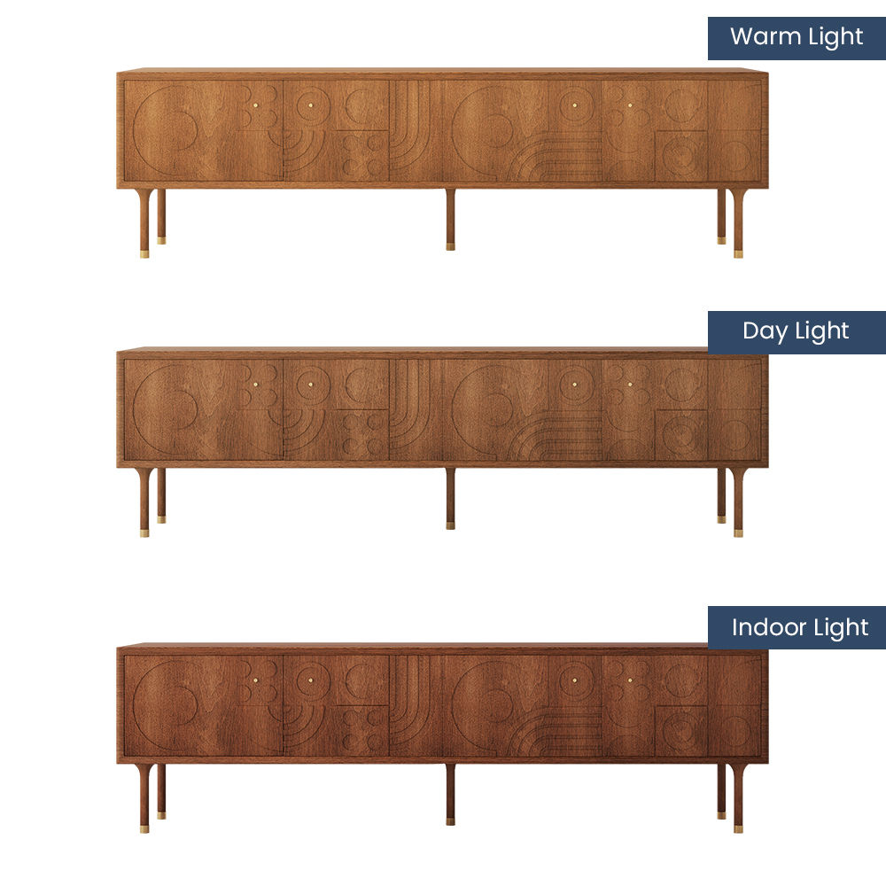 Walnut Walnut Color MDF TV Stands