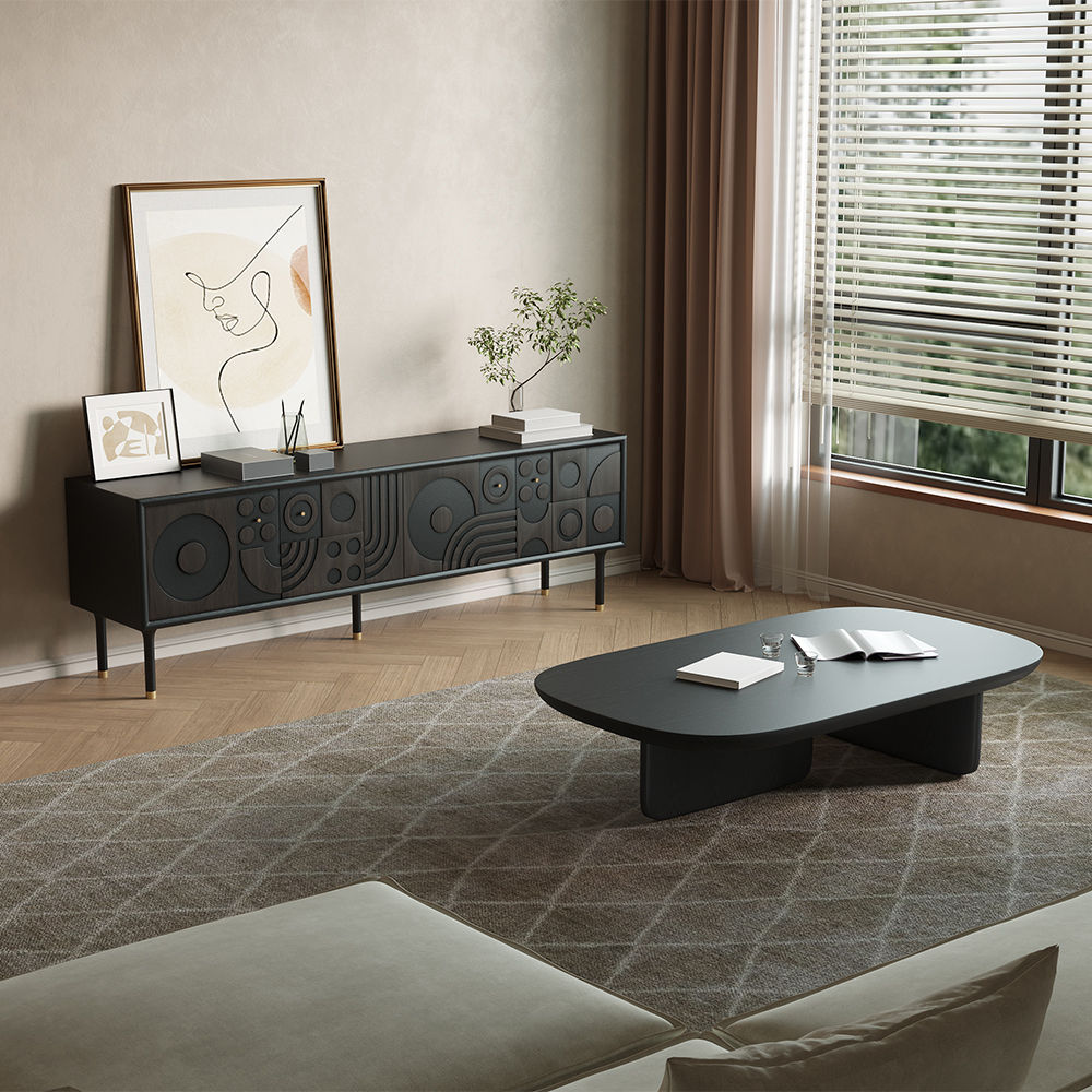 Partly Assemble Smoky MDF TV Stands