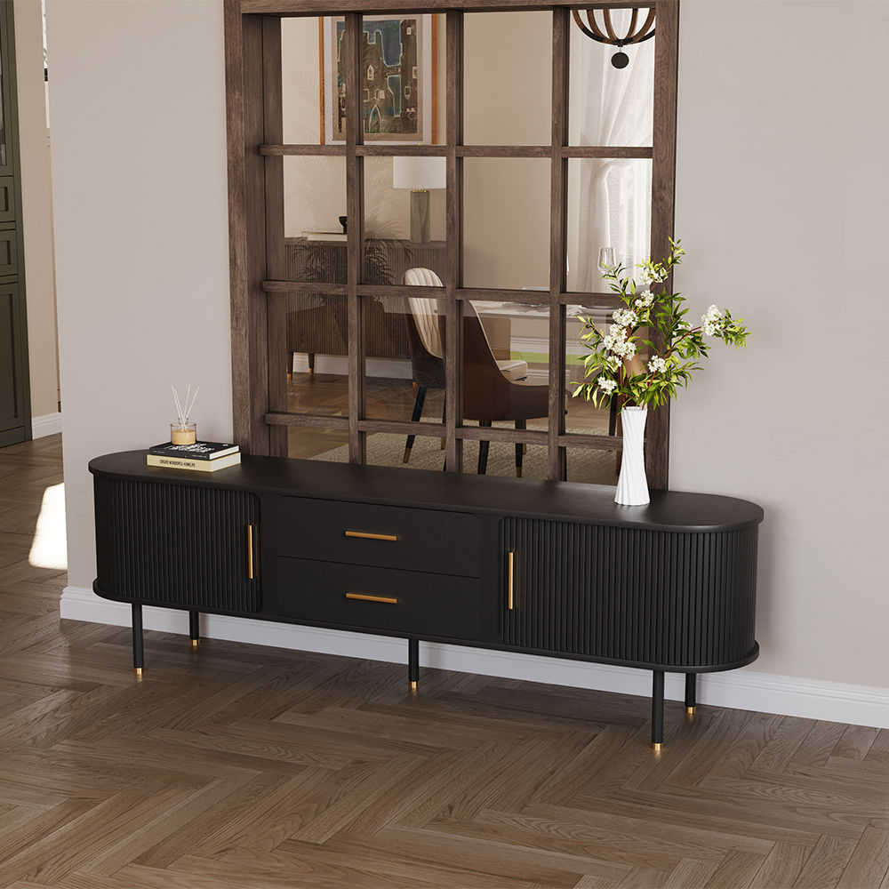 Black Plywood TV Stands
