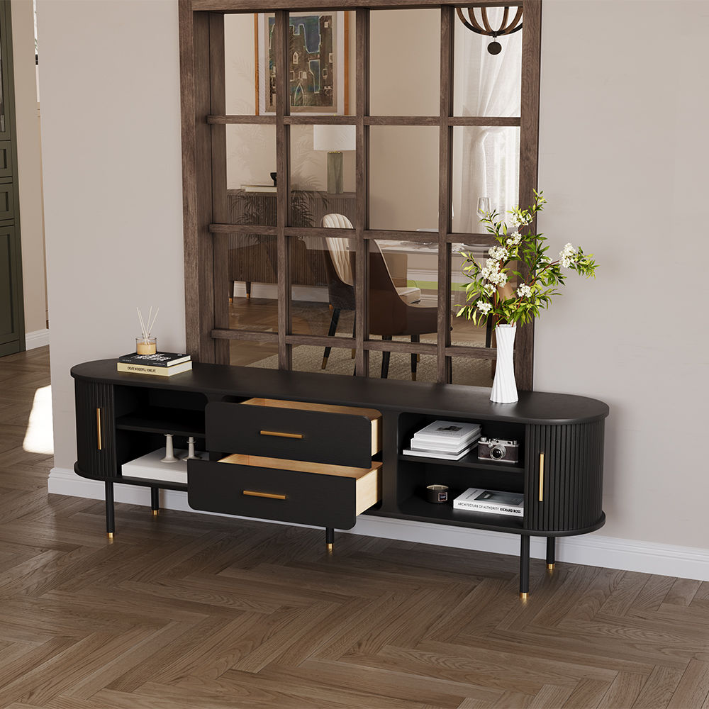 Black Plywood TV Stands