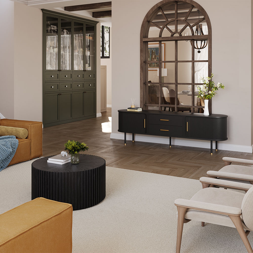 Black Plywood TV Stands