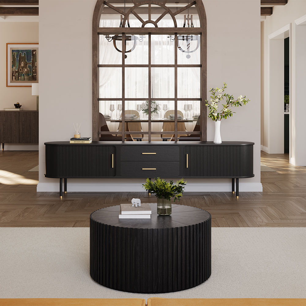 Black Plywood TV Stands