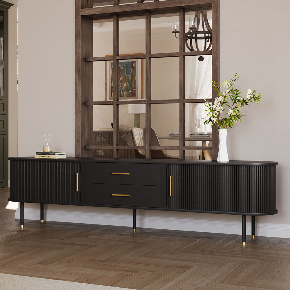 Black Plywood TV Stands