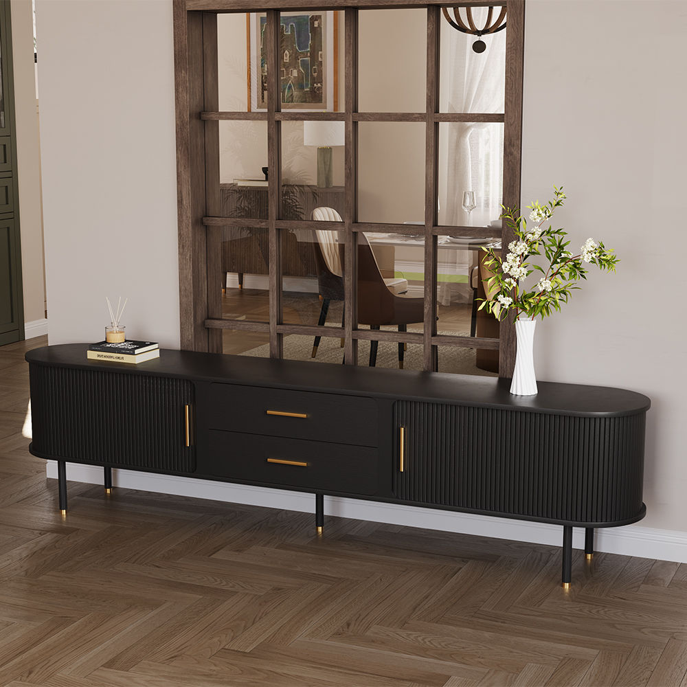 Black Plywood TV Stands