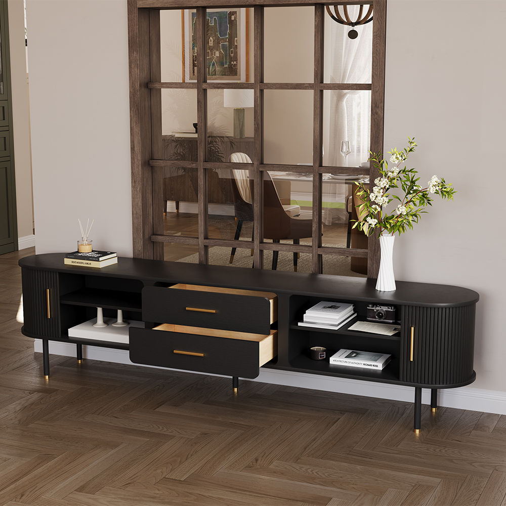 Black Plywood TV Stands