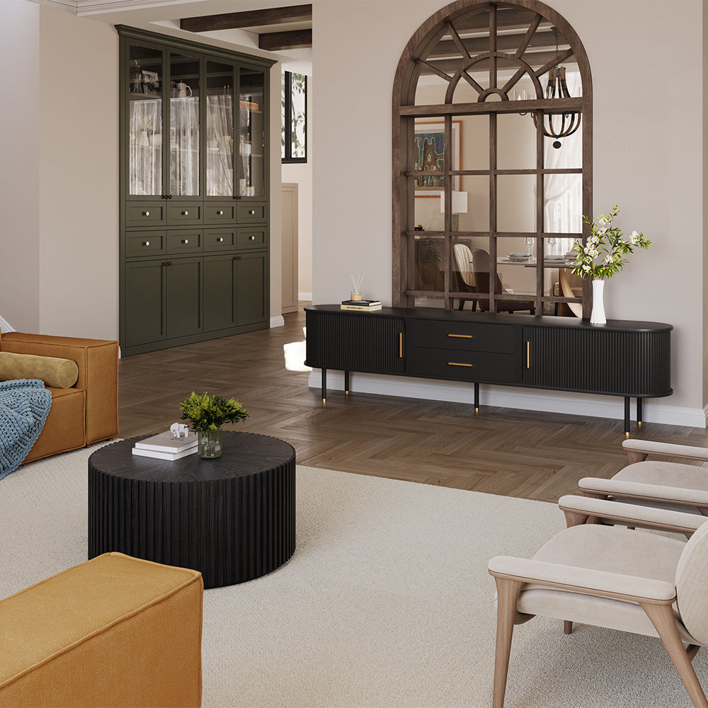Black Plywood TV Stands
