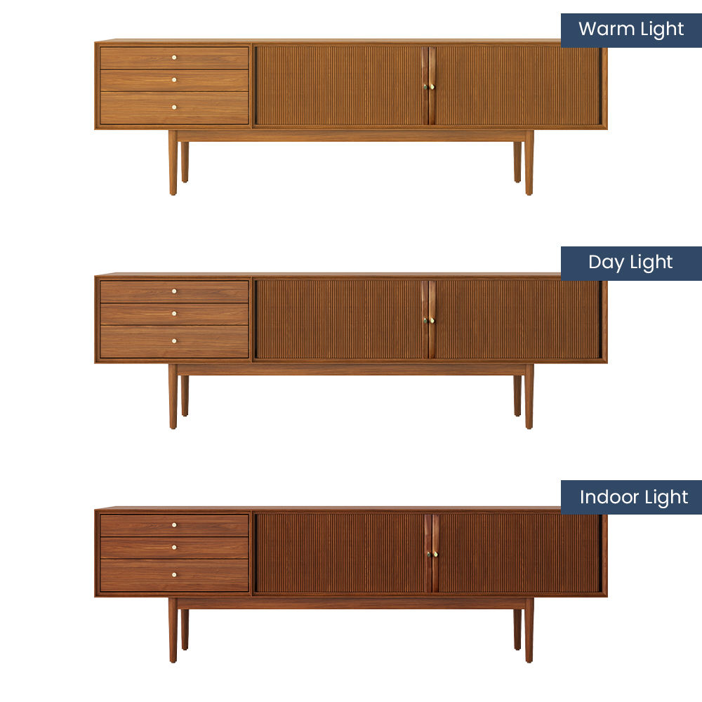 Floor TV Stand Walnut Color MDF TV Stands
