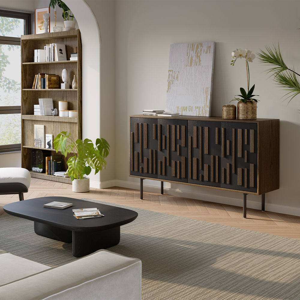 Floor TV Stand Smoky MDF TV Stands