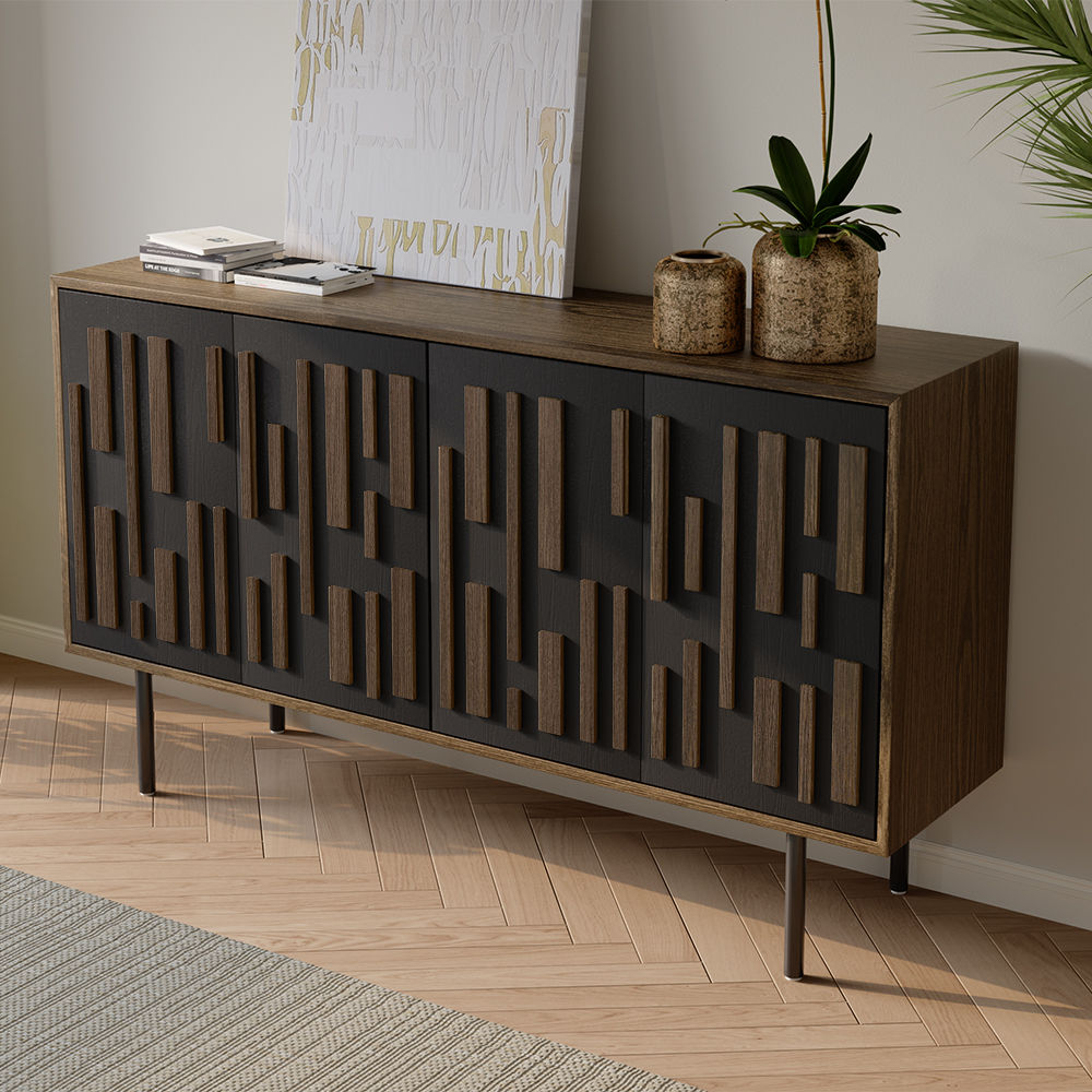 Floor TV Stand Smoky MDF TV Stands