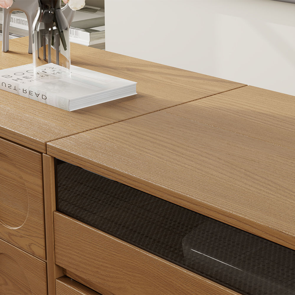 with Storage Walnut Plywood TV Stands