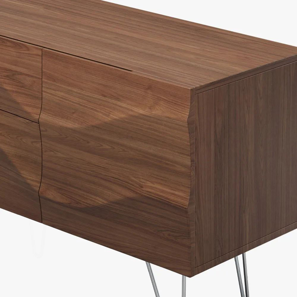 Walnut Dark Wood MDF TV Stands