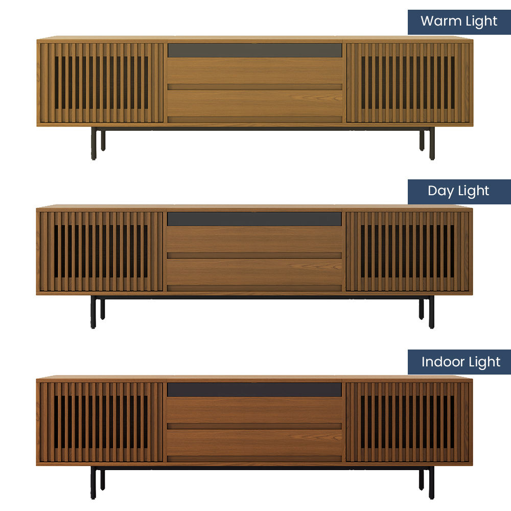 For Projector Walnut Color MDF TV Stands