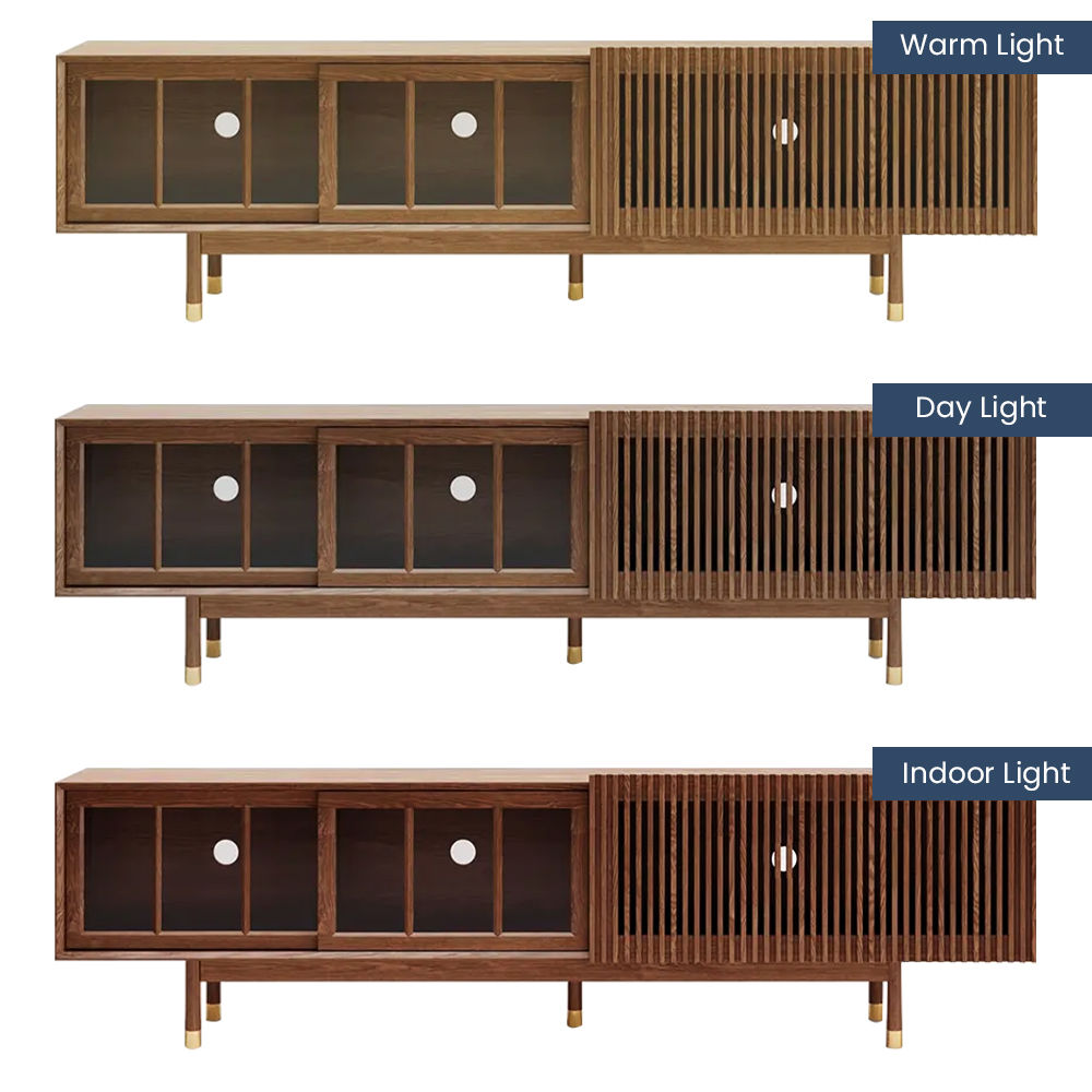 Walnut Dark Wood Plywood TV Stands