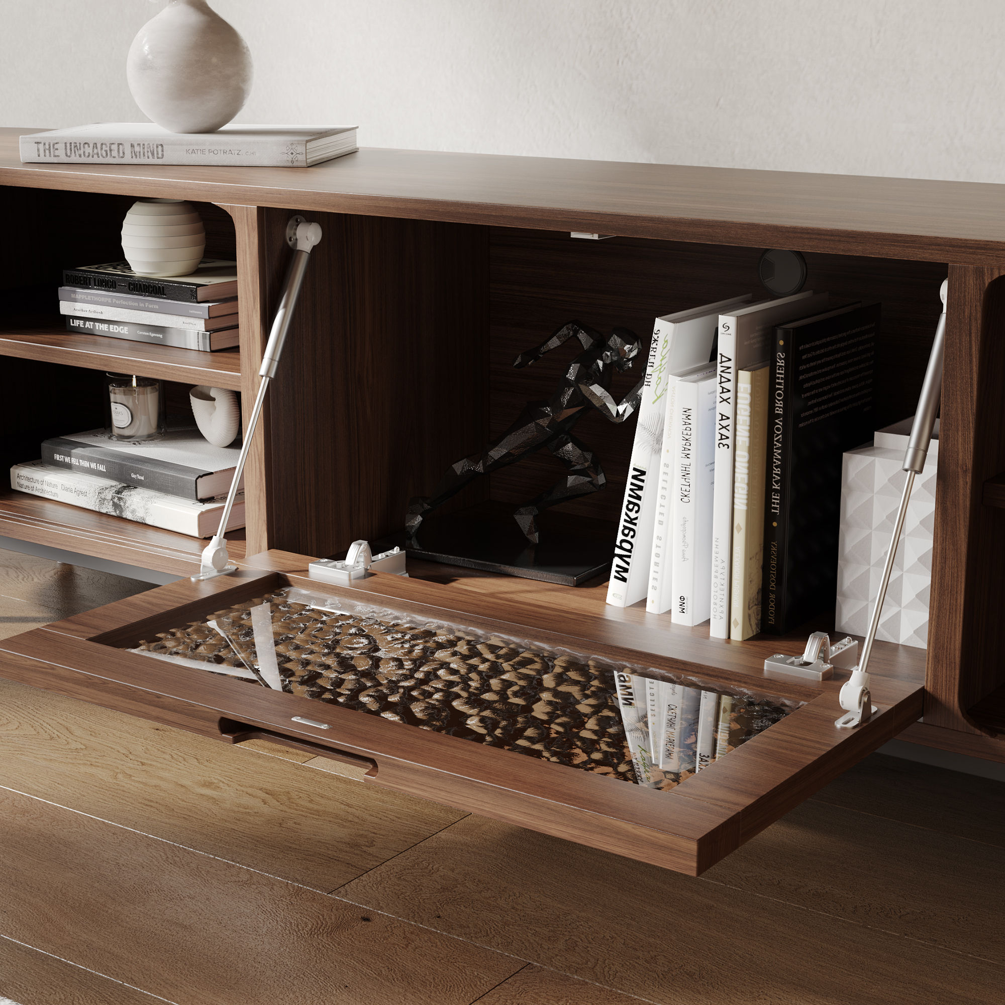 Walnut Color TV Stands