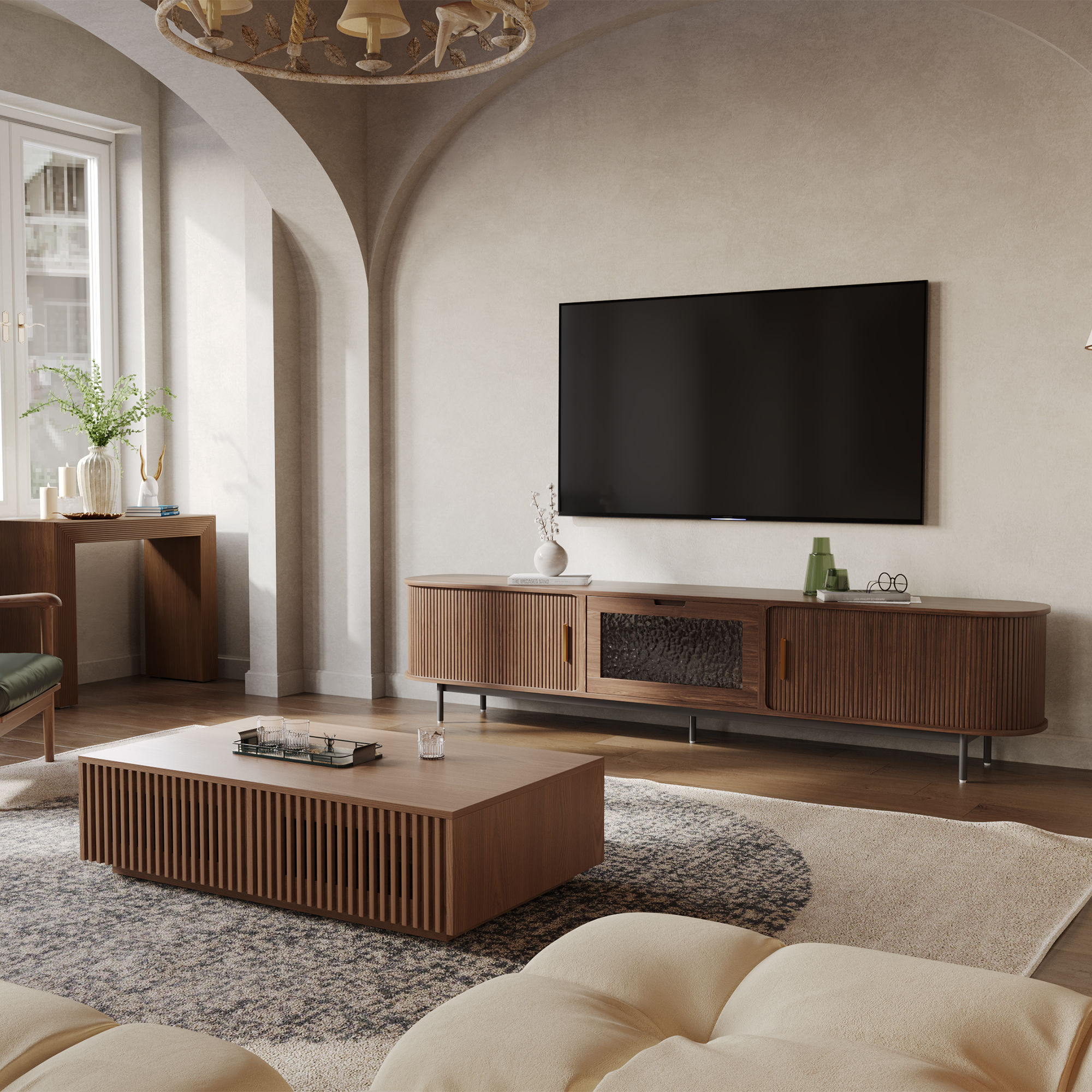 Walnut Color TV Stands