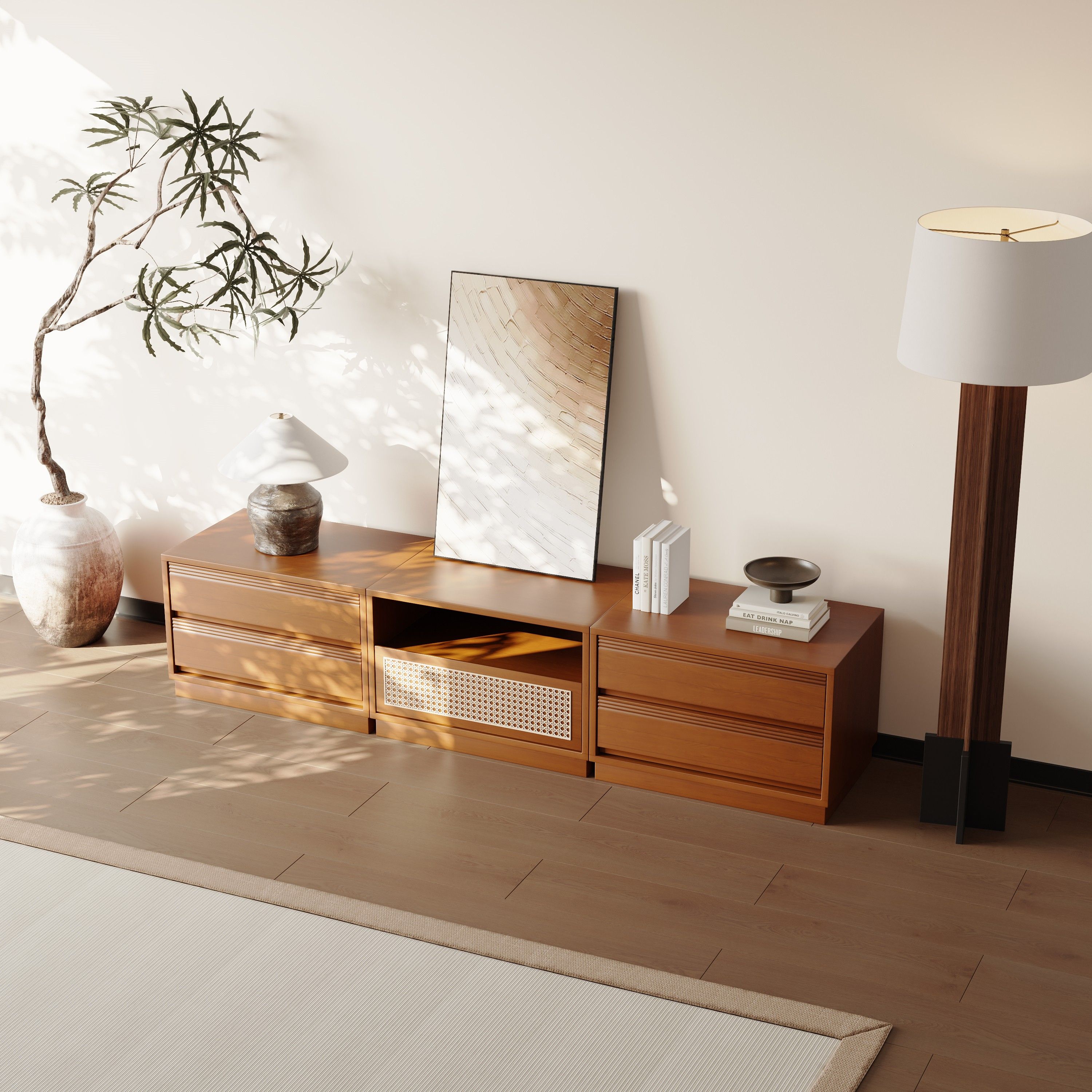 with Light Cherry Wood Color Cherry Wood TV Stands