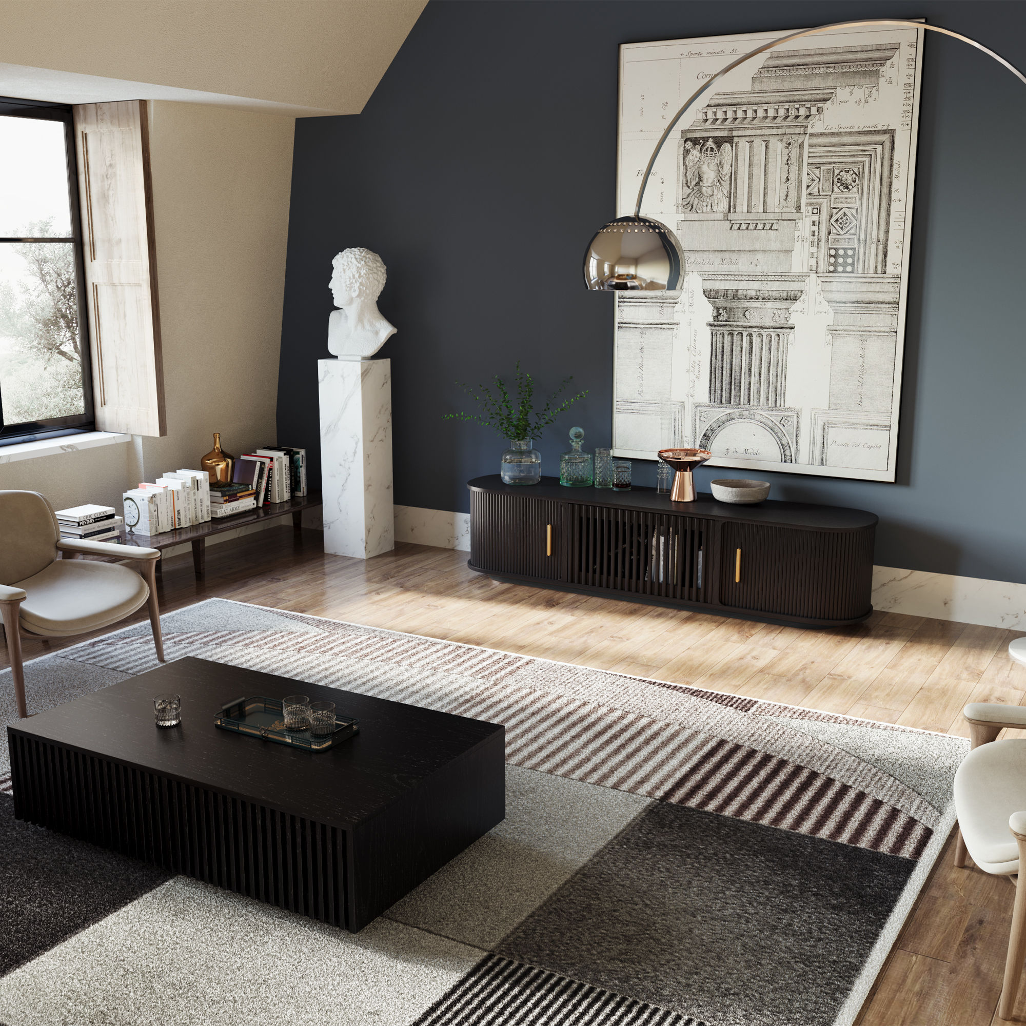 Black TV Stands