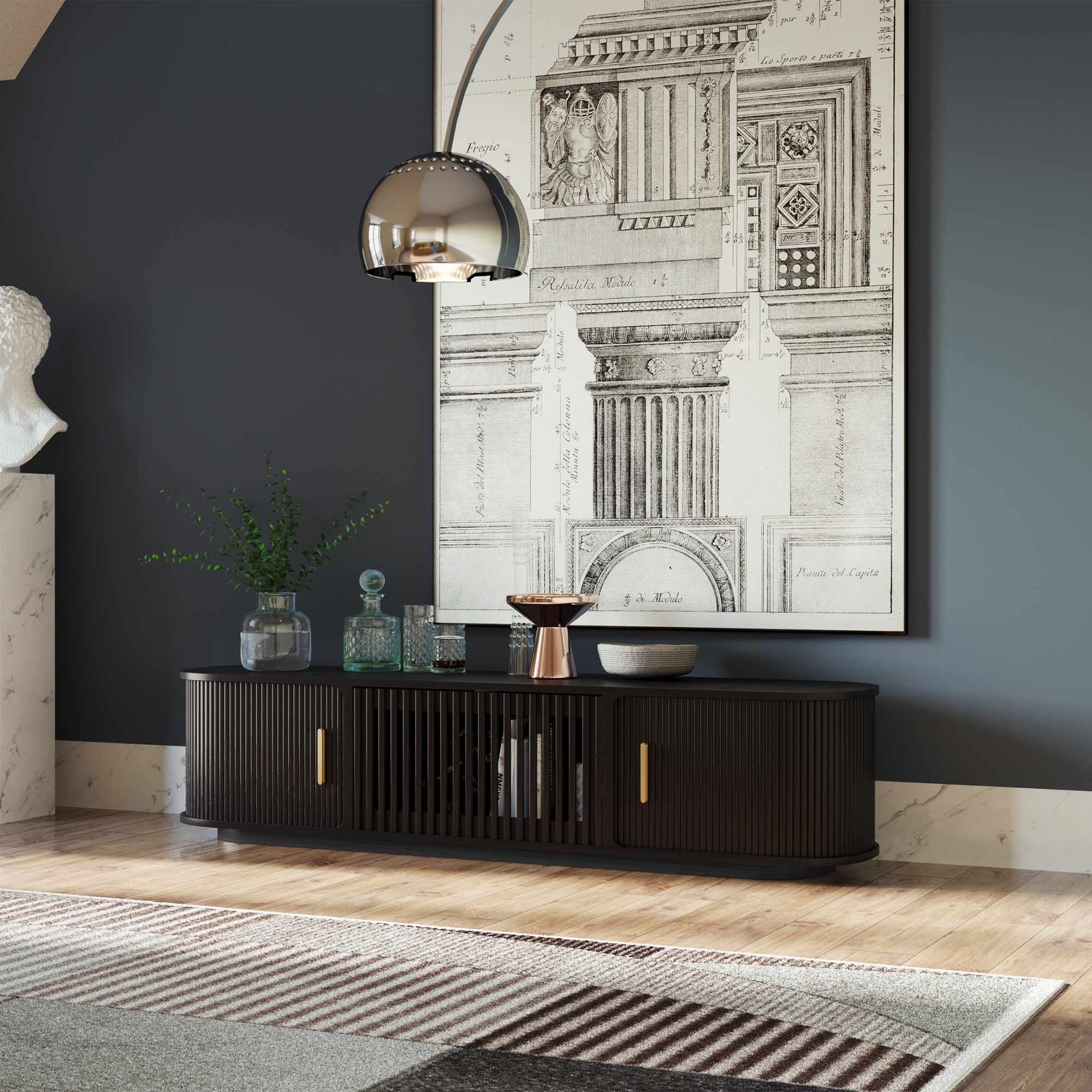 Black TV Stands