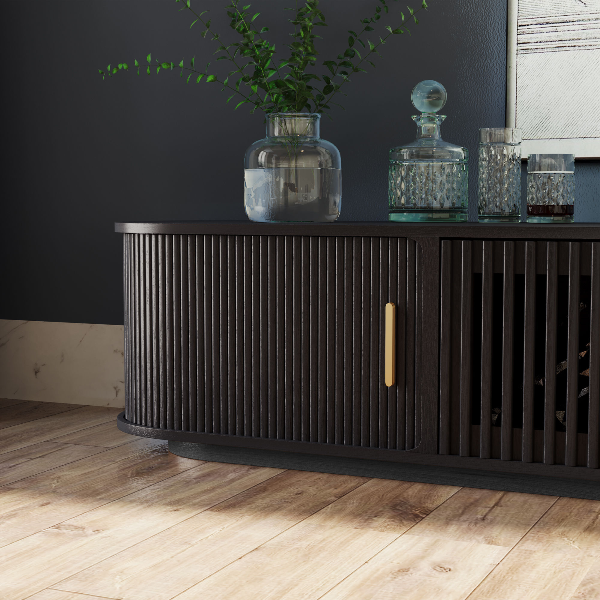 Black TV Stands