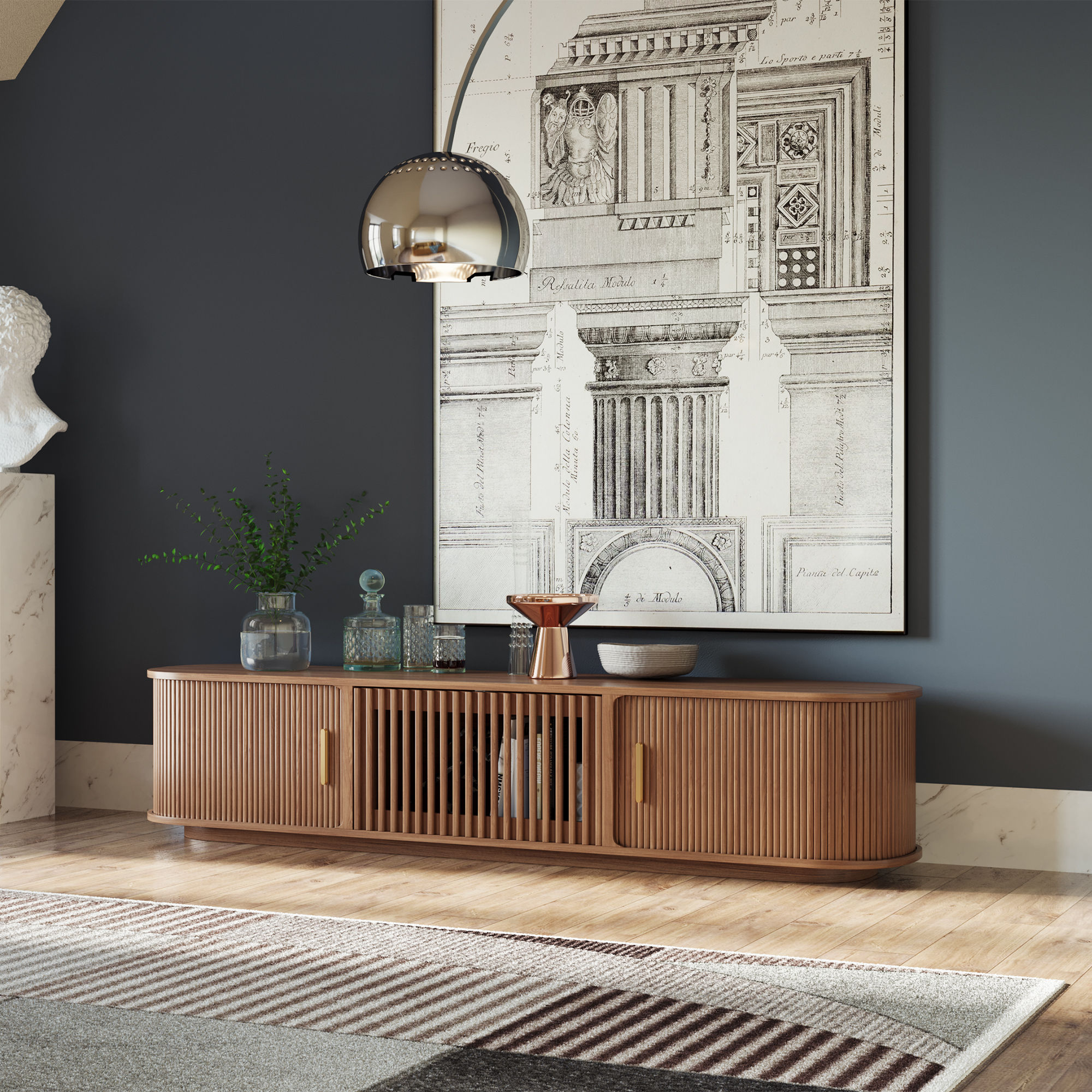 Walnut Color TV Stands