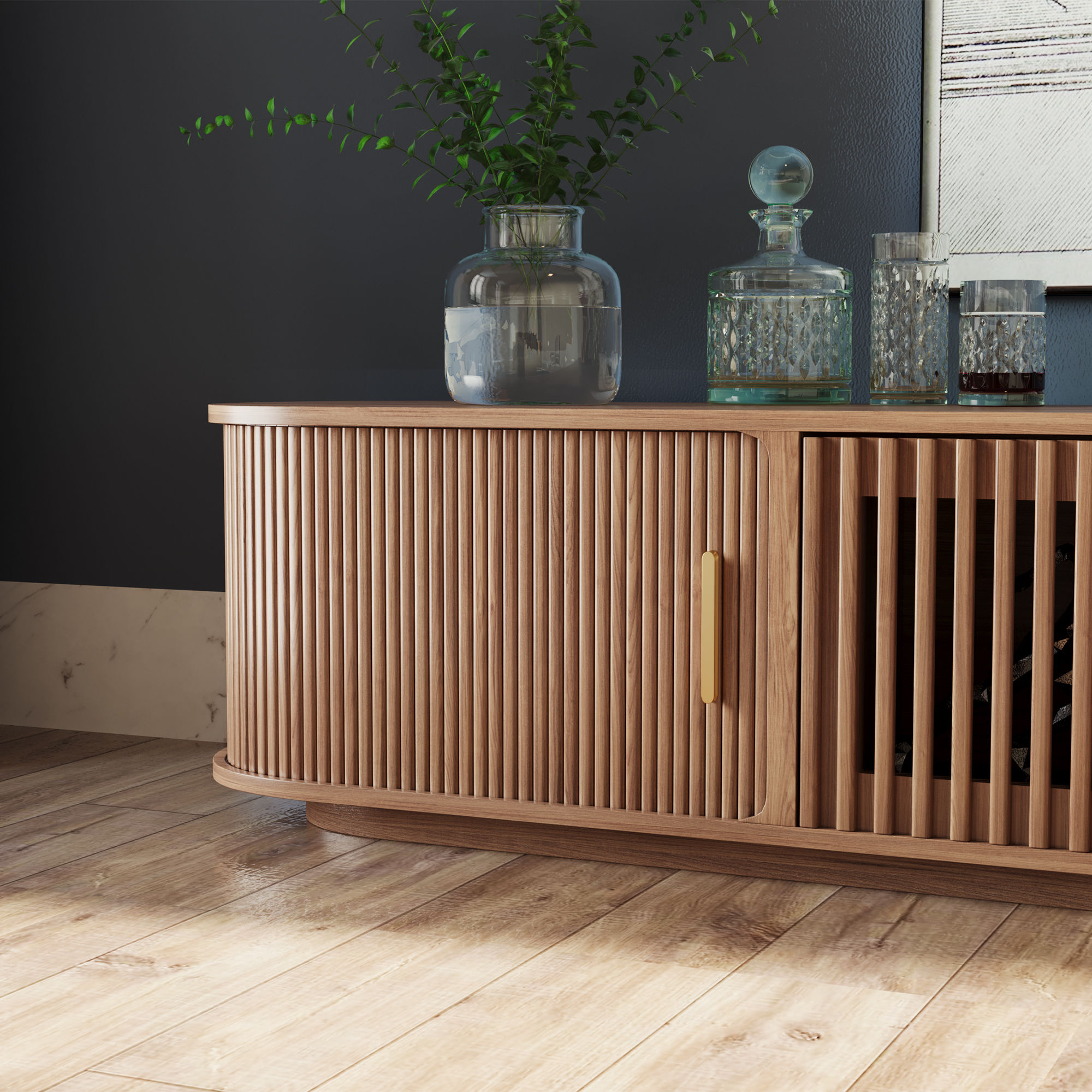 Walnut Color TV Stands