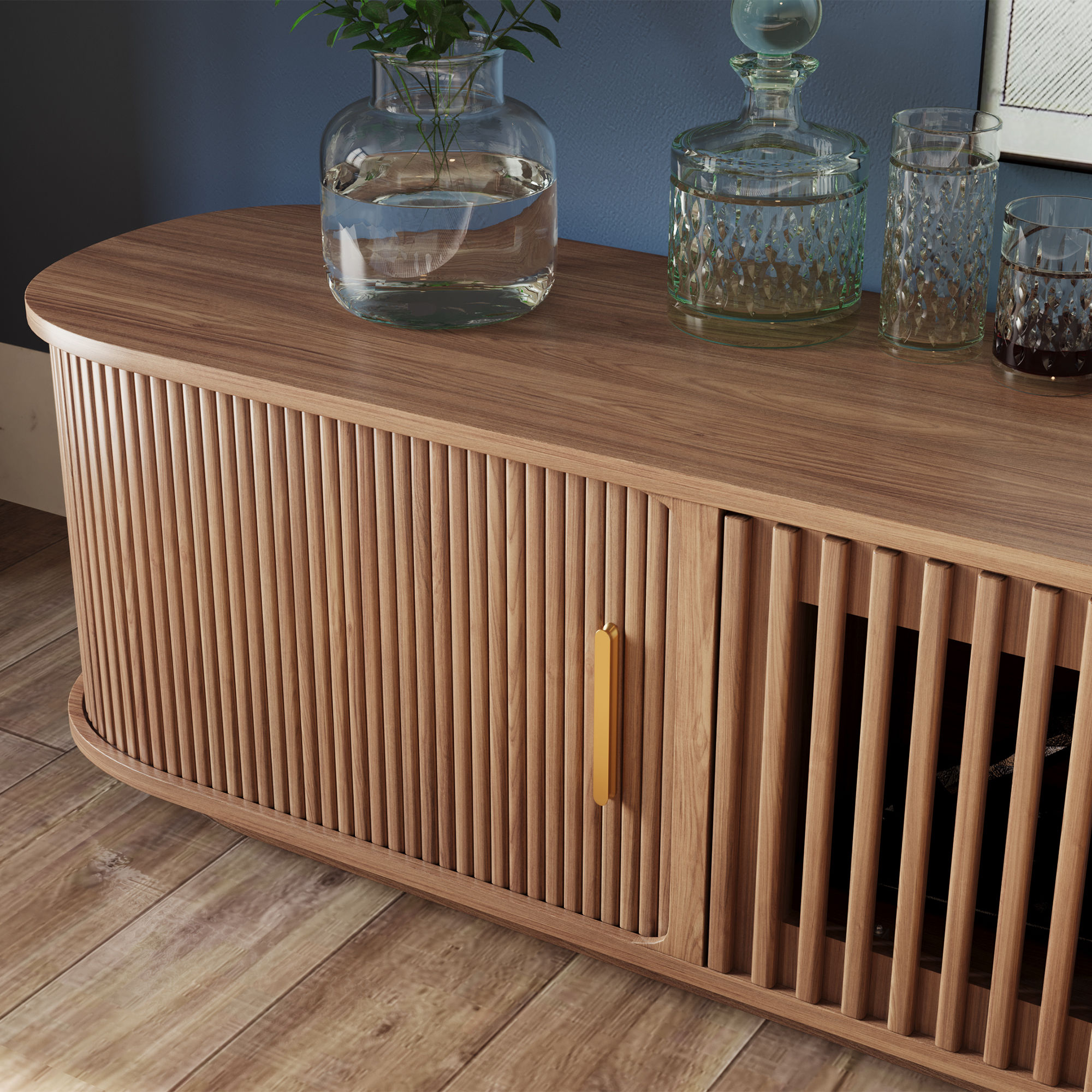 Walnut Color TV Stands